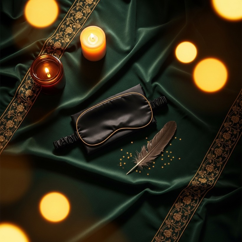 Silk blindfold for intuitive games